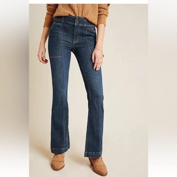 Anthropologie Pilcro High-Rise Trouser Utility Bootcut Jeans 30 NWT - Picture 5 of 8